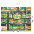 Portable Children City Map Highway Taffic play Mat Toys Cars Play Mat Baby Educational Toys For Kids Games Scene map